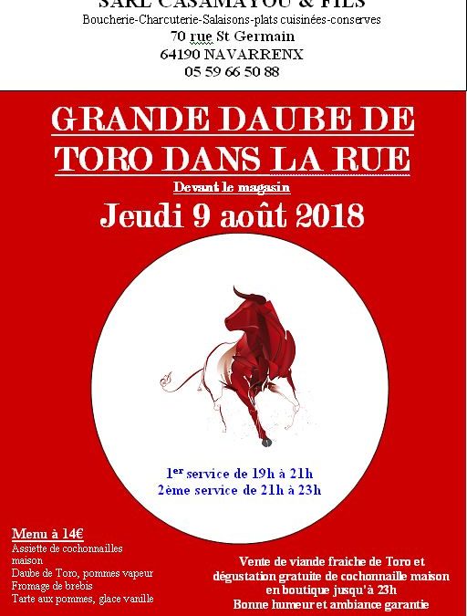 Daube de Toro 2018